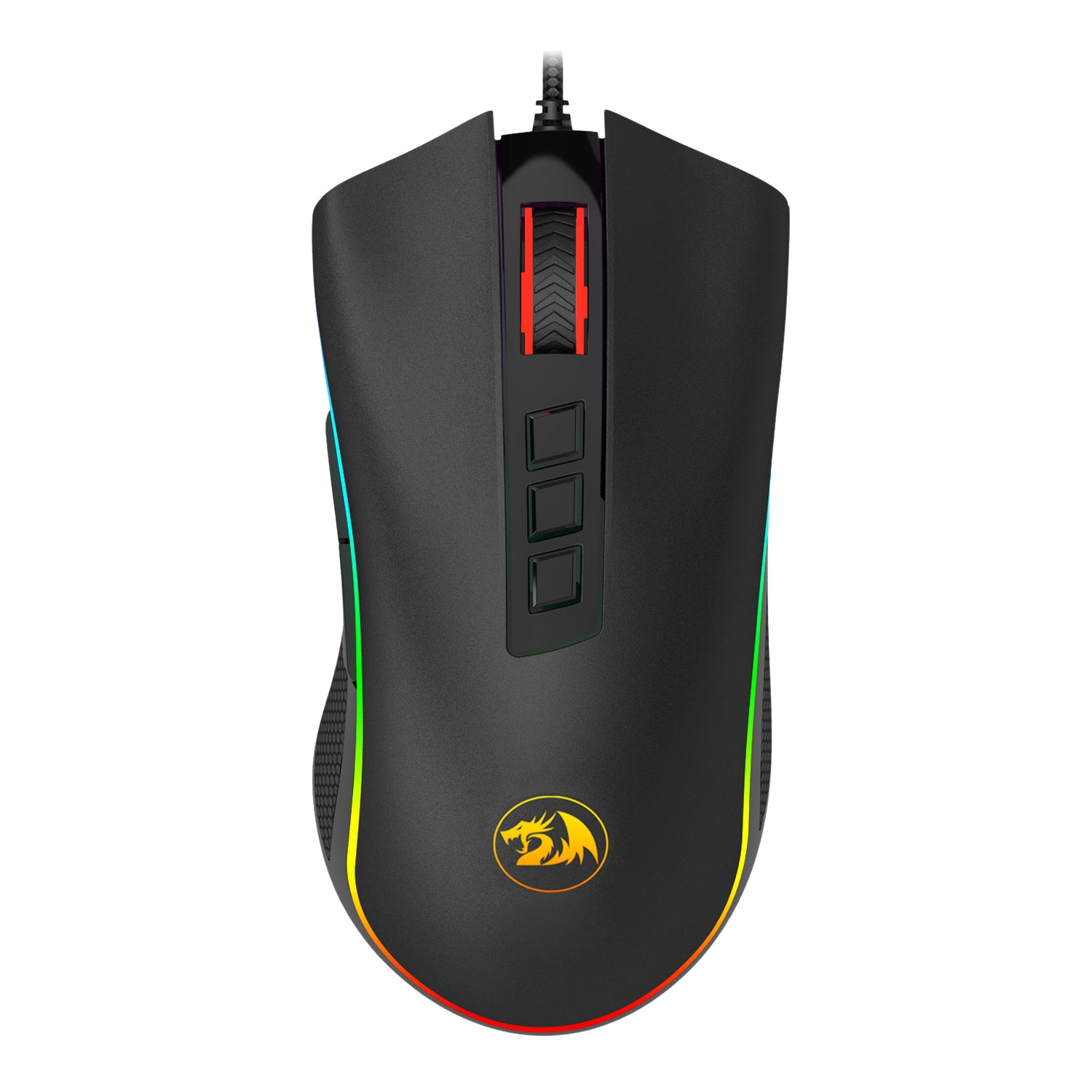 Souris Gamer Redragon COBRA (M711) 7 boutons, 5000 DPI, optique, filaire USB, rétroéclairage LED RVB couleurs suivant DPI