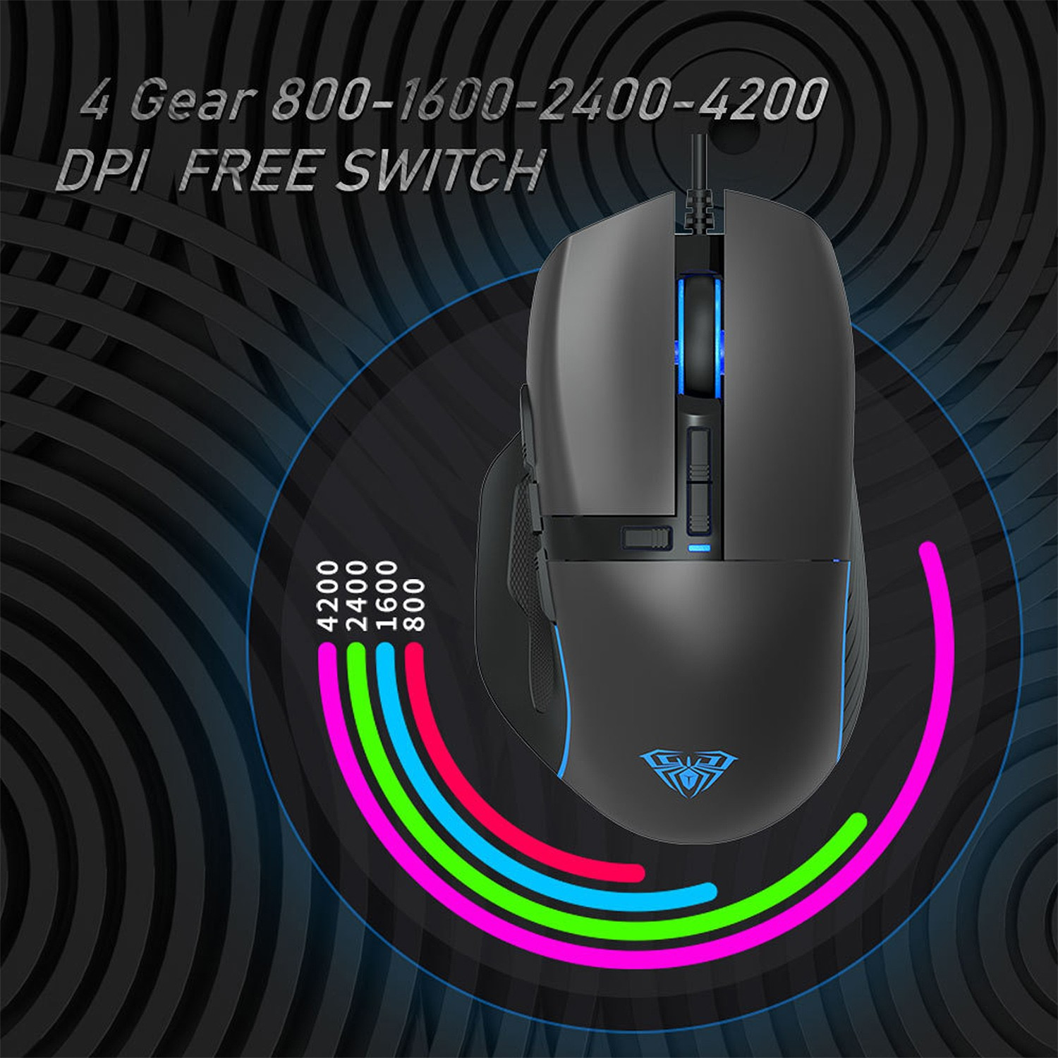 Souris Aula F808 — vue alternative