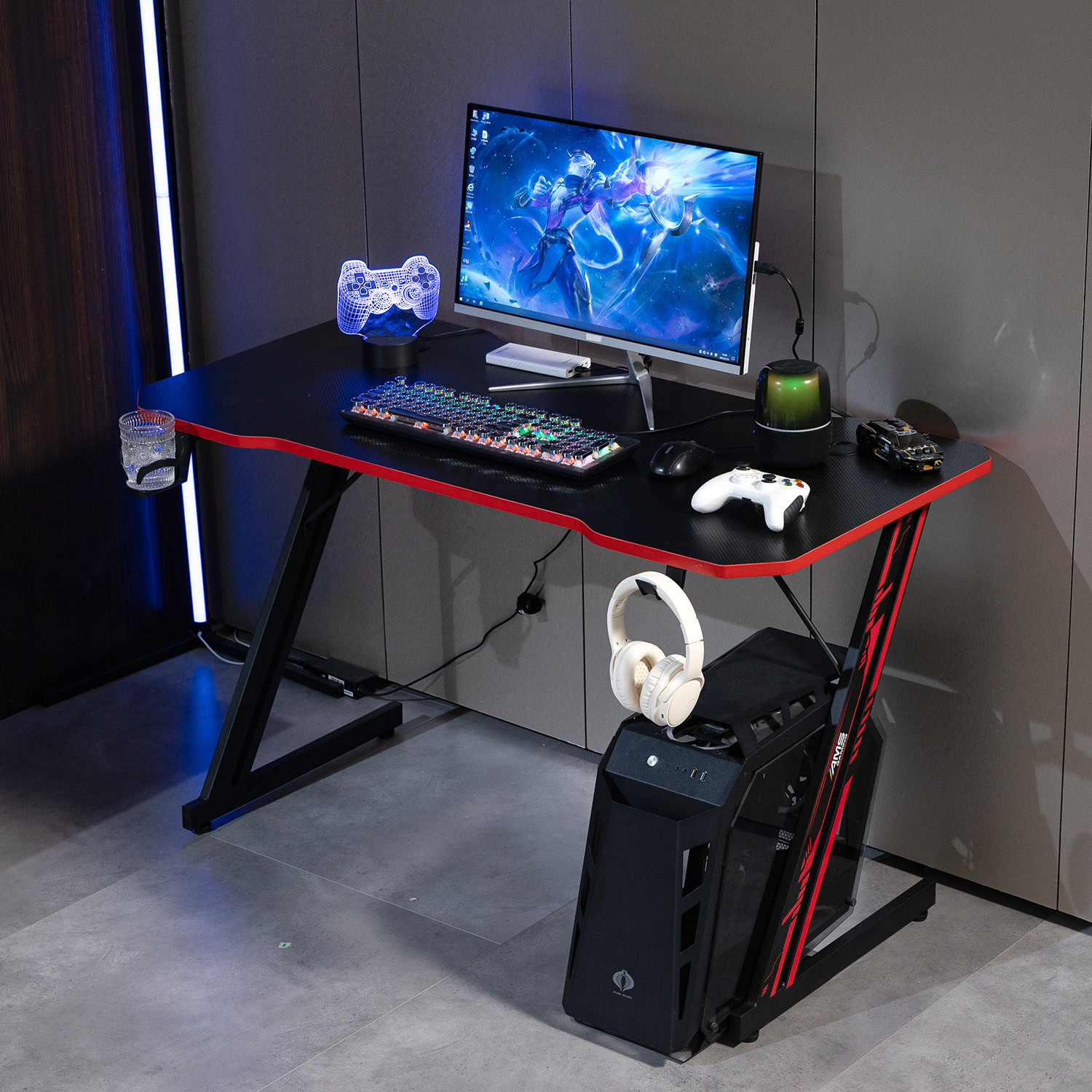 GAMERDESK120Z-RED — vue alternative