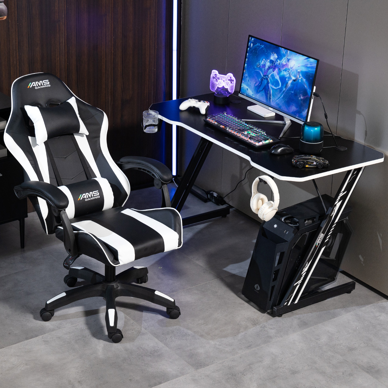 GAMERDESK-120Z-WHITE — image 5