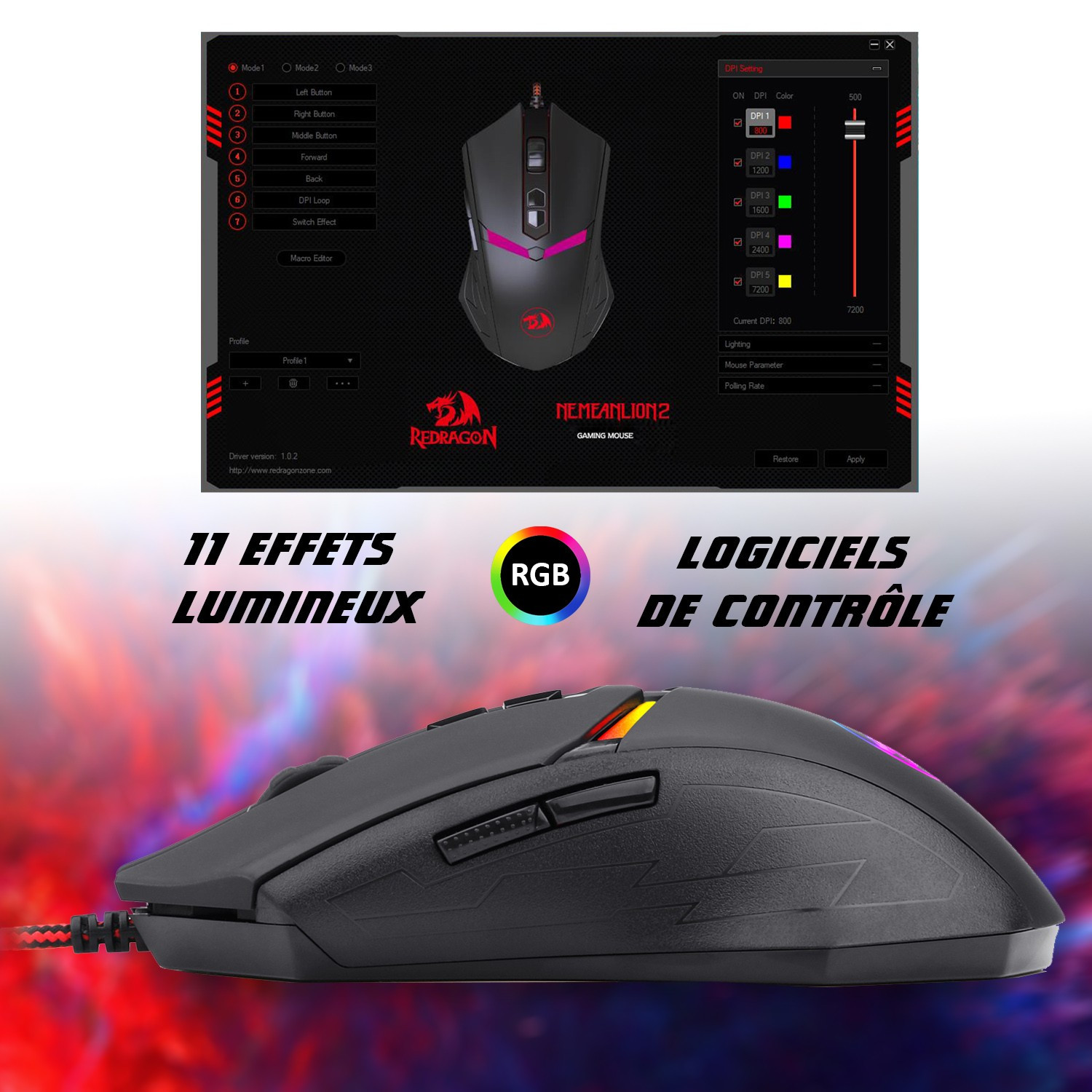 Souris Redragon NEMEANLION2 — image 3