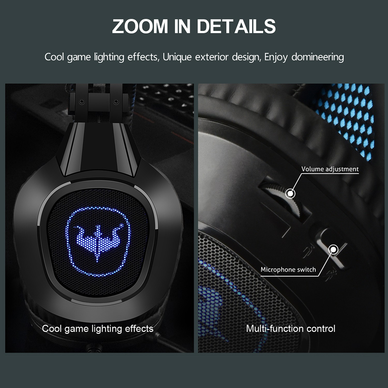 Casque OVLENG GT64-BLUE — image 3