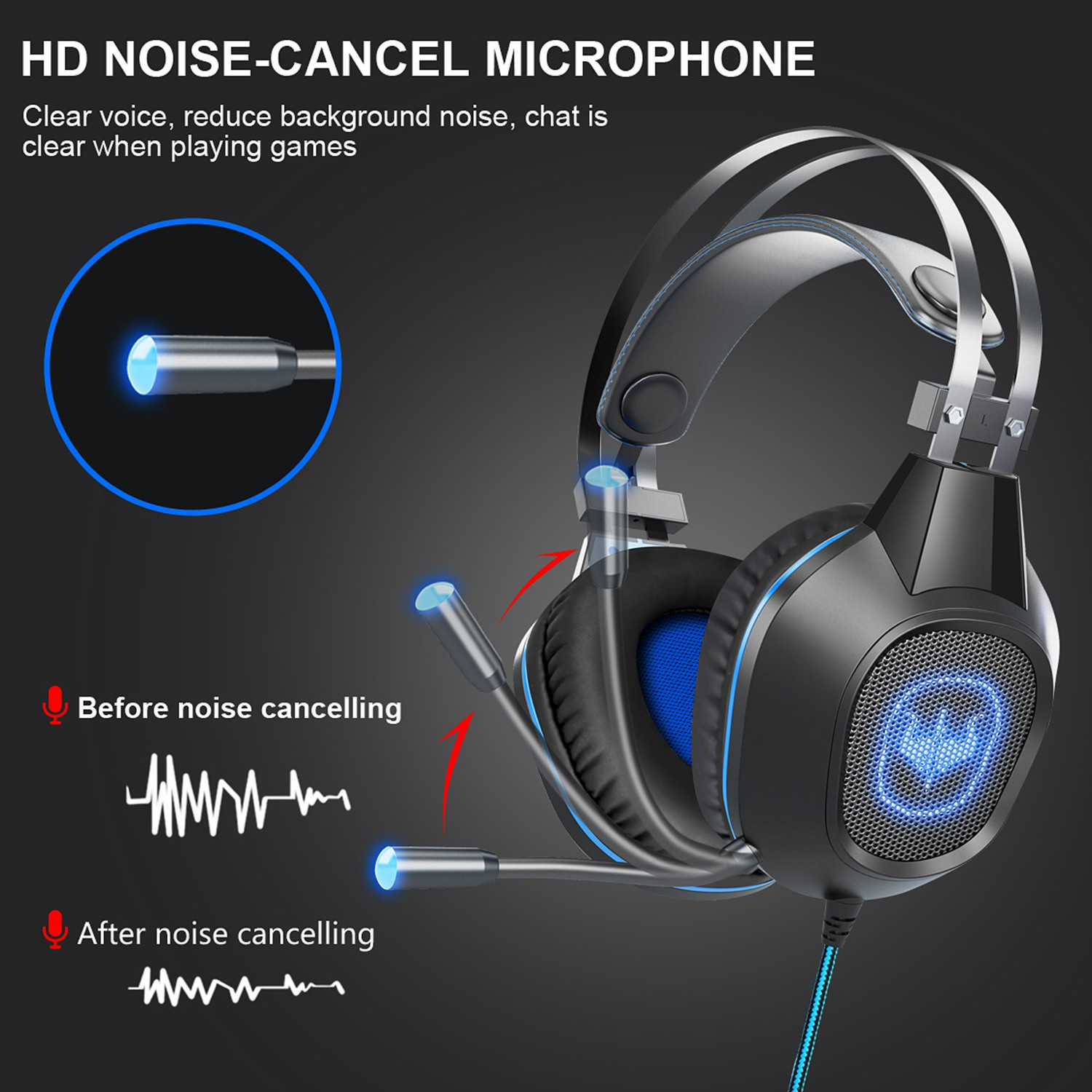 Casque OVLENG GT64-BLUE — image 4