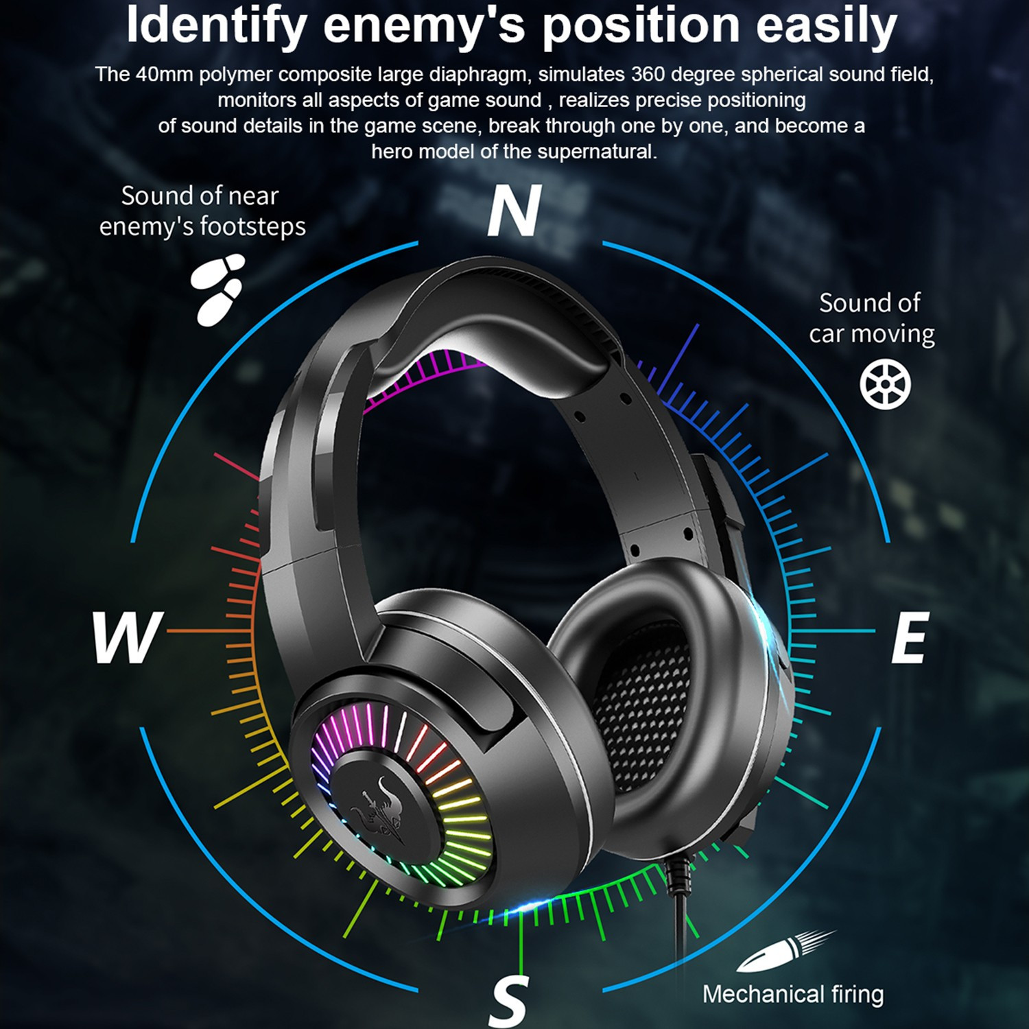Casque OVLENG GT67-BLACK — image 4