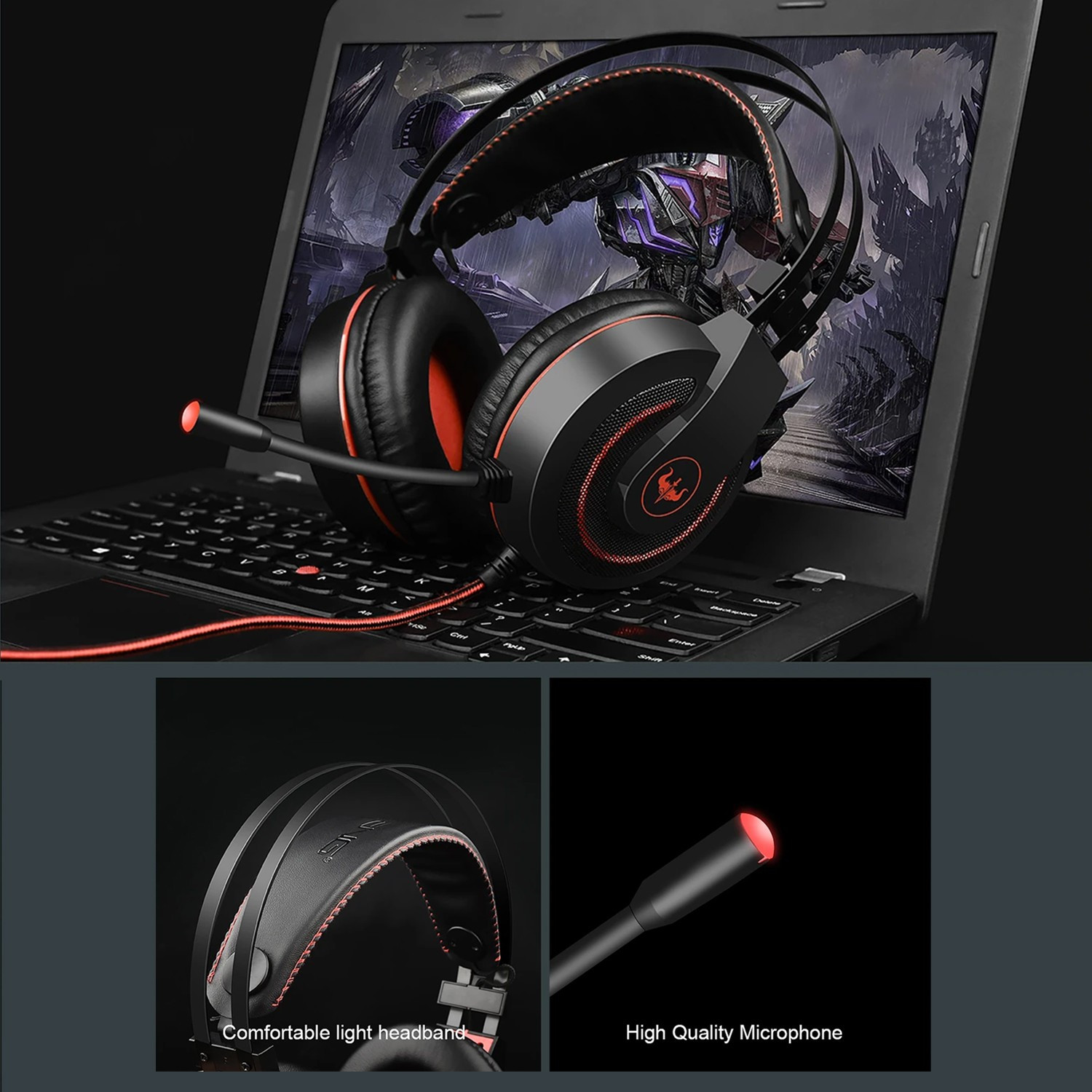 Casque OVLENG GT65-RED — image 3