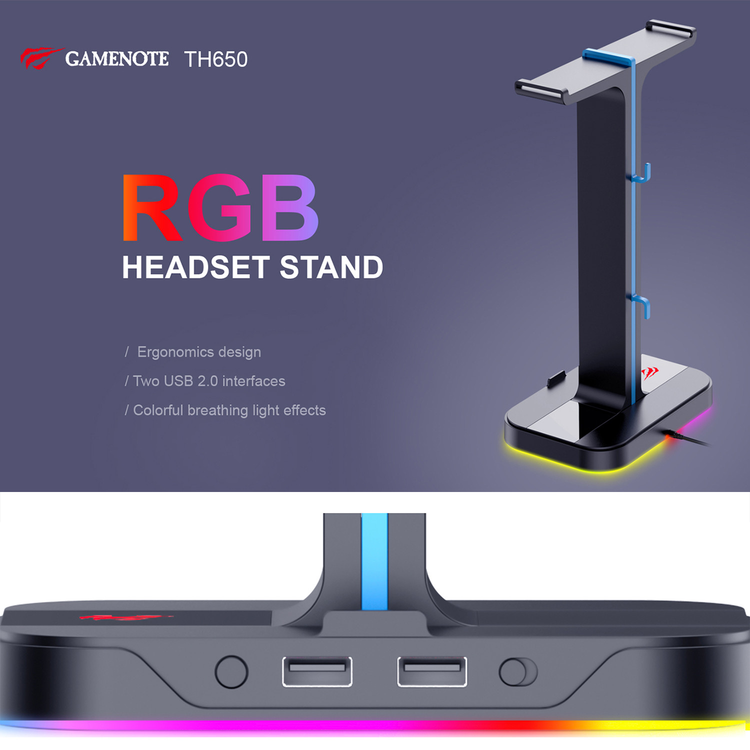 Casque GAMENOTE TH650 — vue alternative