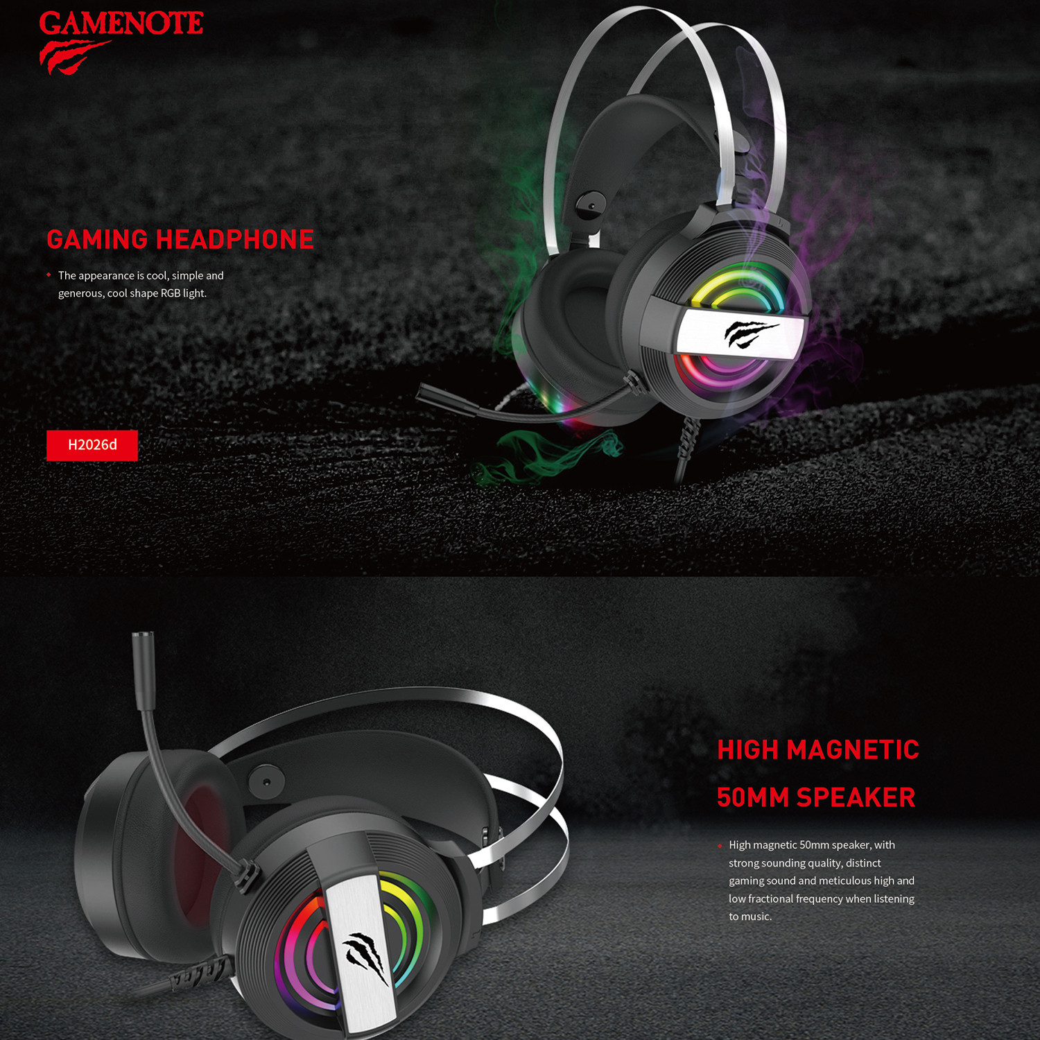 Casque GAMENOTE H2026d — image 2