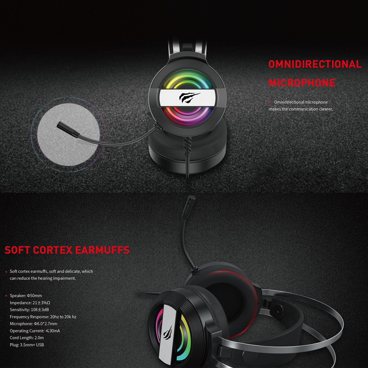 Casque GAMENOTE H2026d — image 3