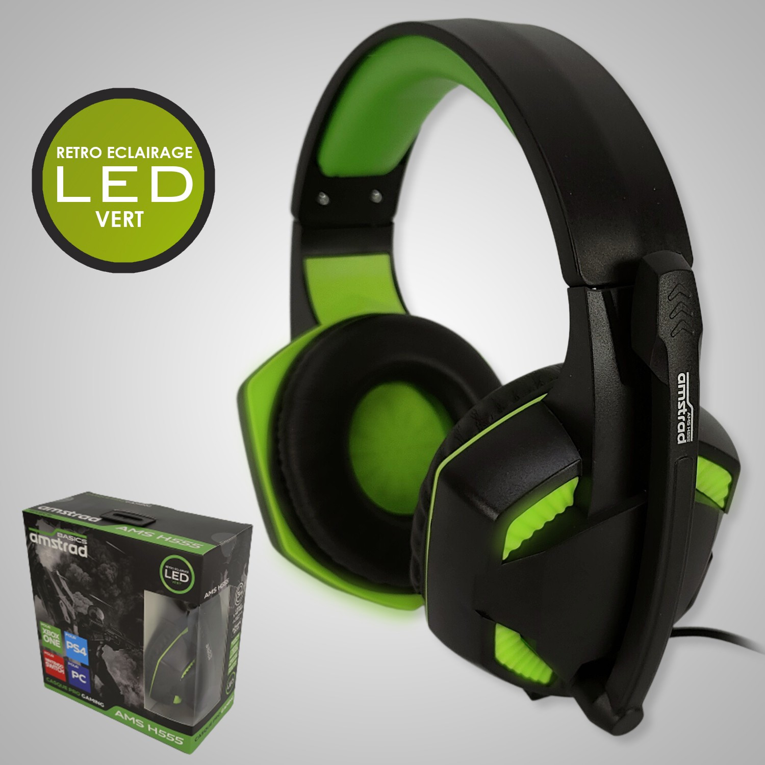 Casque AMSTRAD H555-VERT — image 5
